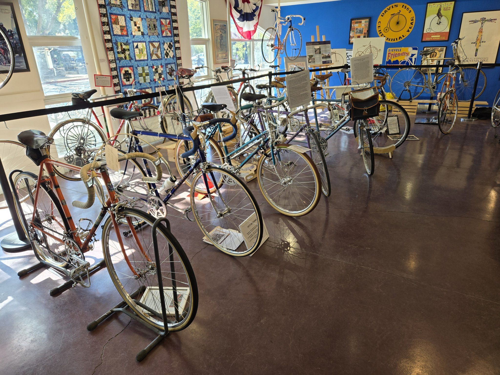 Picture of bicycles from the U.S. Bicycle Hall of Fame Museum
