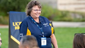 UC Tech managing sponsor, Carol Mitchell, smiling.