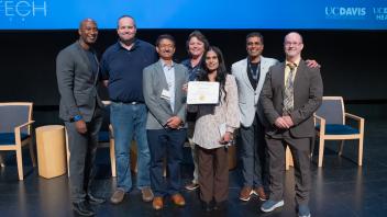UC Tech Award recipients posing for a photo.