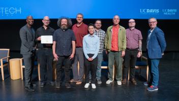 UC Tech Award recipients posing for a photo.