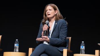 CIO Lucy Avetisyan speaking at the CIO Panel.