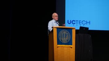 CISO Nicholas Borton speaking at the CISO panel.