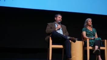 CISO Patrick Phelan speaking at the CISO panel.