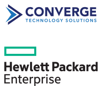 HPE and Converge logos